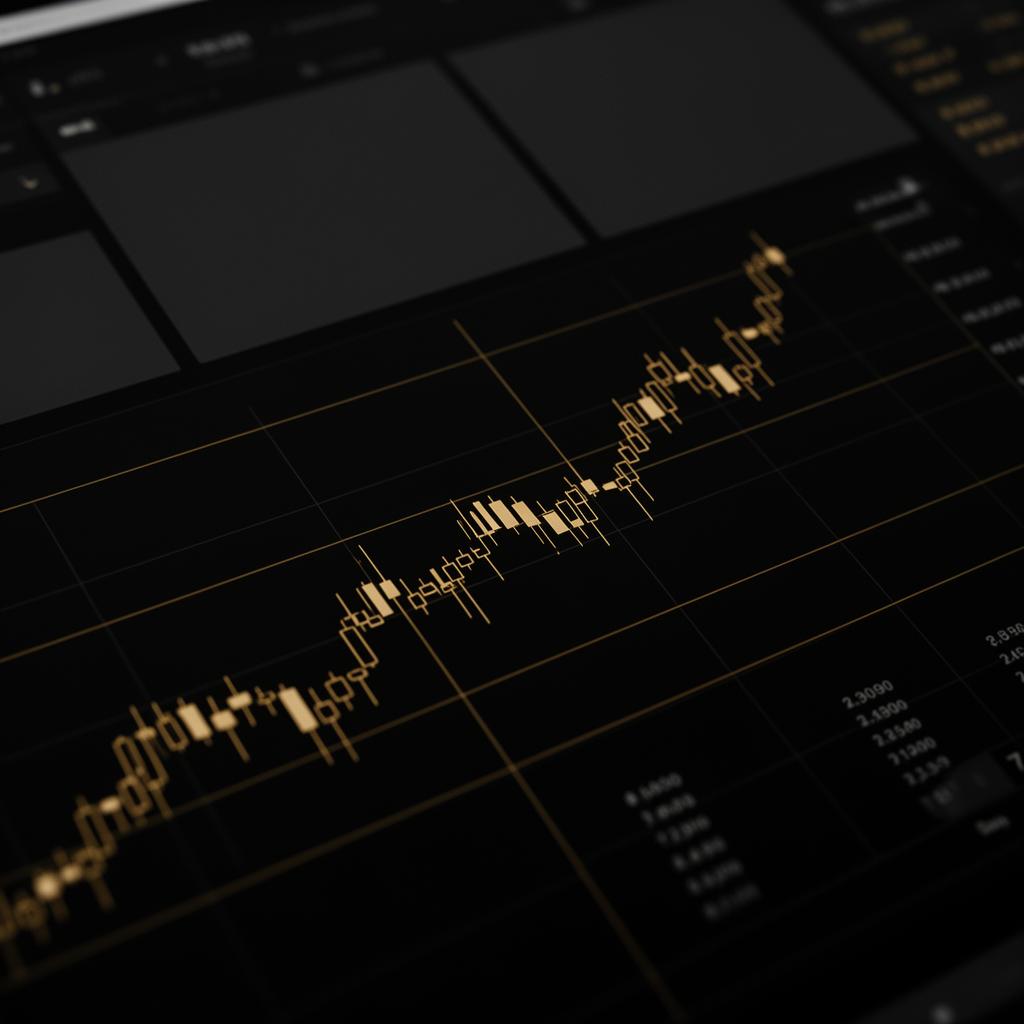 Xaurix Trading Terminal mit Gold-Charts